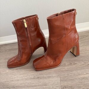 Cognac Sam Edelman Ankle Boots